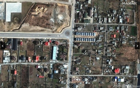 ウクライナ、キーウ近郊ブチャの民間人虐殺の現場